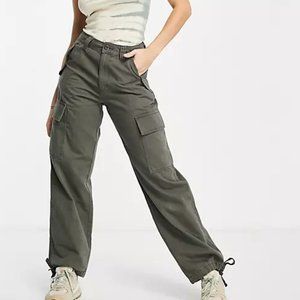 ASOS Design Cargo utility Trousers in Khaki